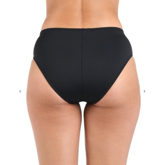 La Blanca Island Goddess Mid-Waist Ruched Bikini Bottom | Size 16 | MSRP $61 - Picture 2 of 5